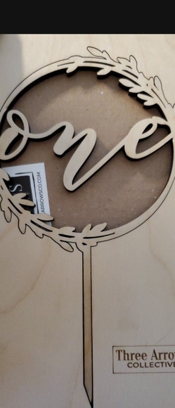 Numer 'One' Cake Topper - Picture 2 of 4